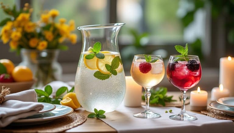 Sans alcool à table : les alternatives soignées